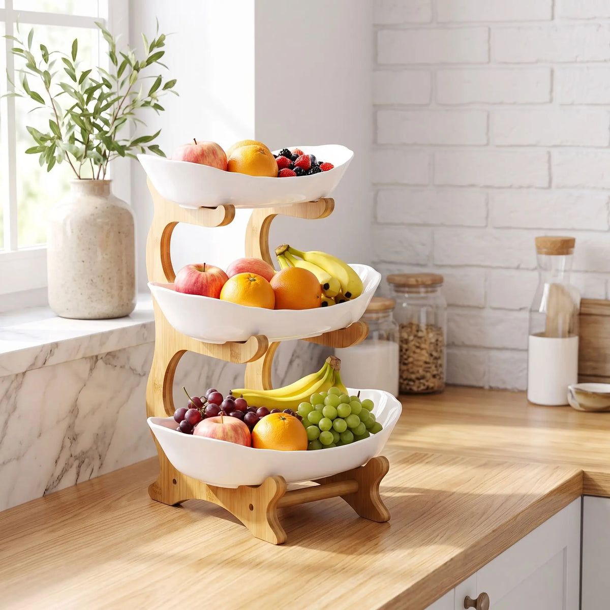 corbeille a fruit idéale pour ranger vos aliments et embellir votre espace de cuisine
