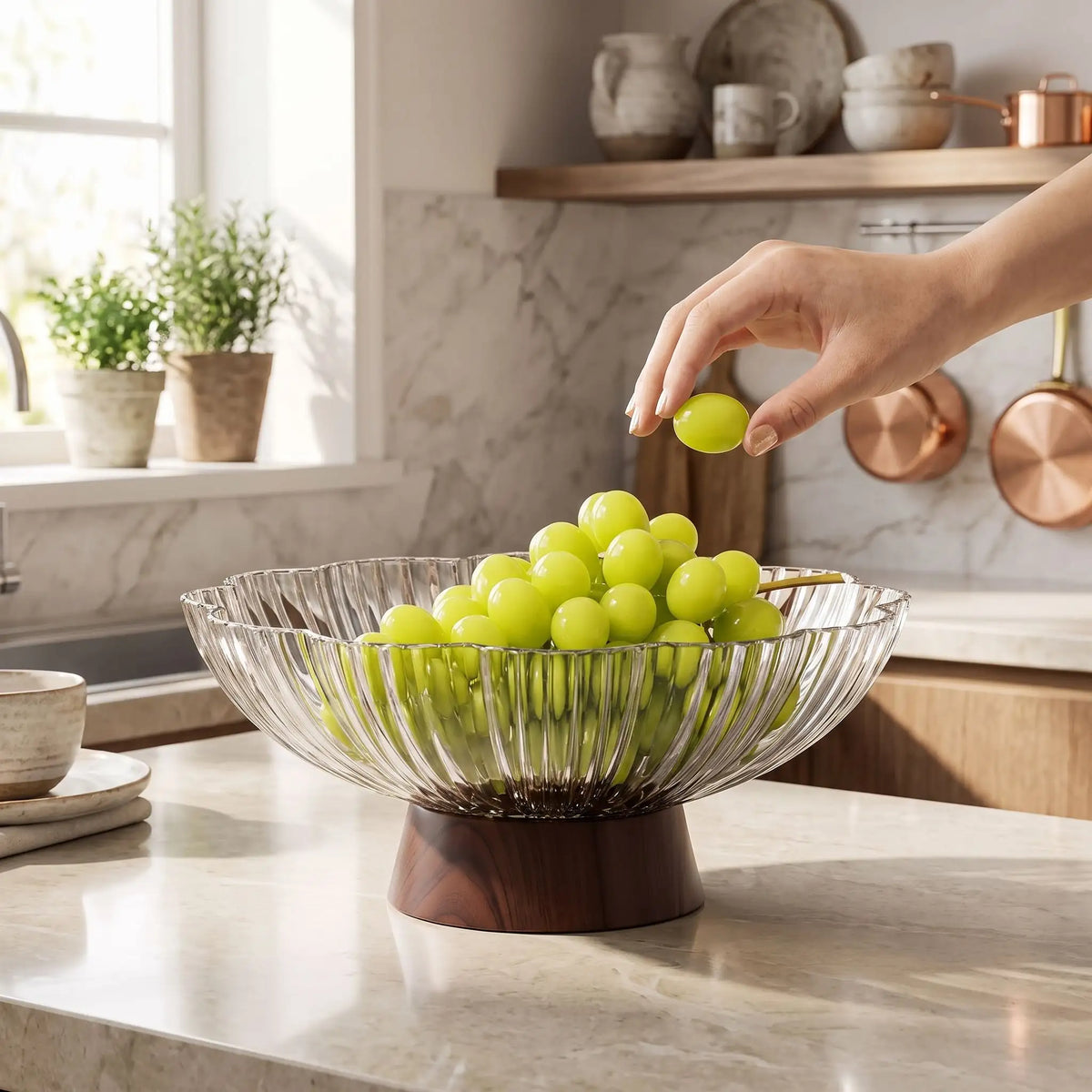corbeille a fruit idéale pour un rangement efficace qui embellie votre cuisine