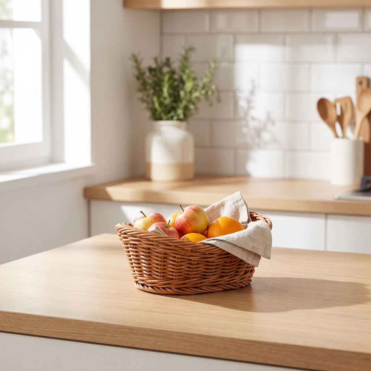 corbeille a fruit idéale pour  le rangement vos aliments avec un style nature