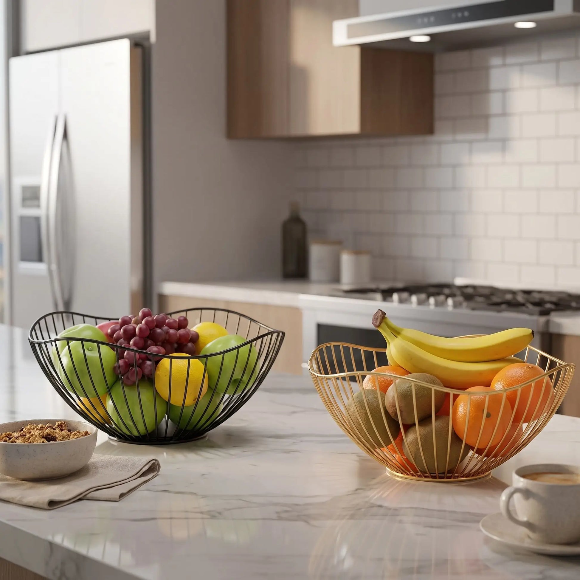 corbeille a fruit parfaite pour ajouter une touche de beauté a votre cuisine