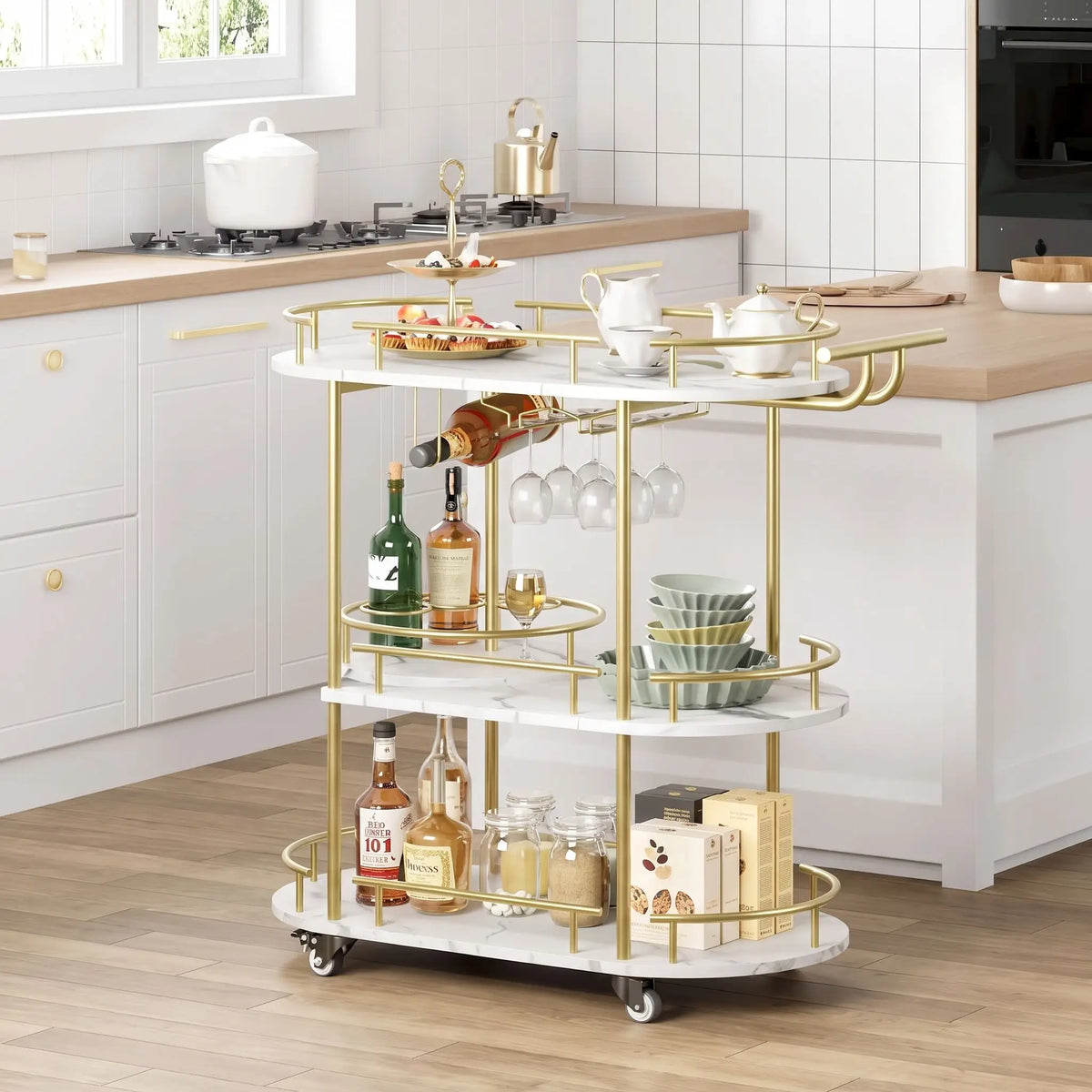 desserte a roulette idéale plus d'élégance dans votre cuisine