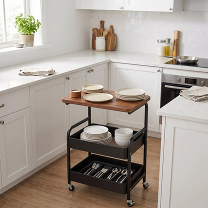 desserte a roulette parfait ranger vos boites et ustensiles de cuisine
