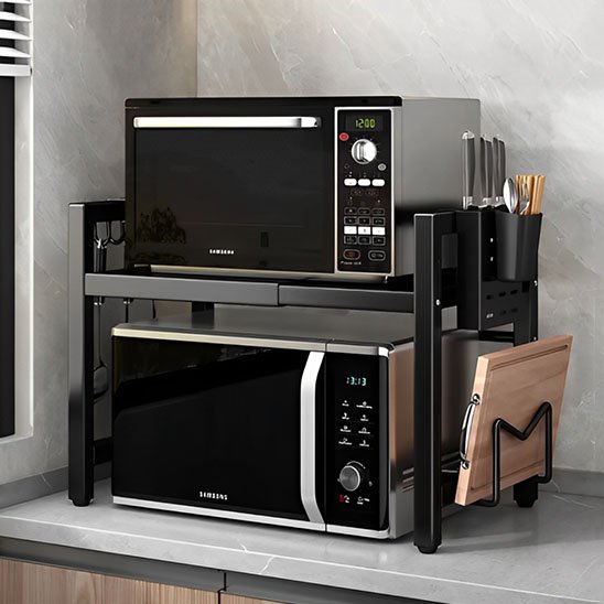 Étagère cuisine idéale pour un gain d'espace dans la cuisine
