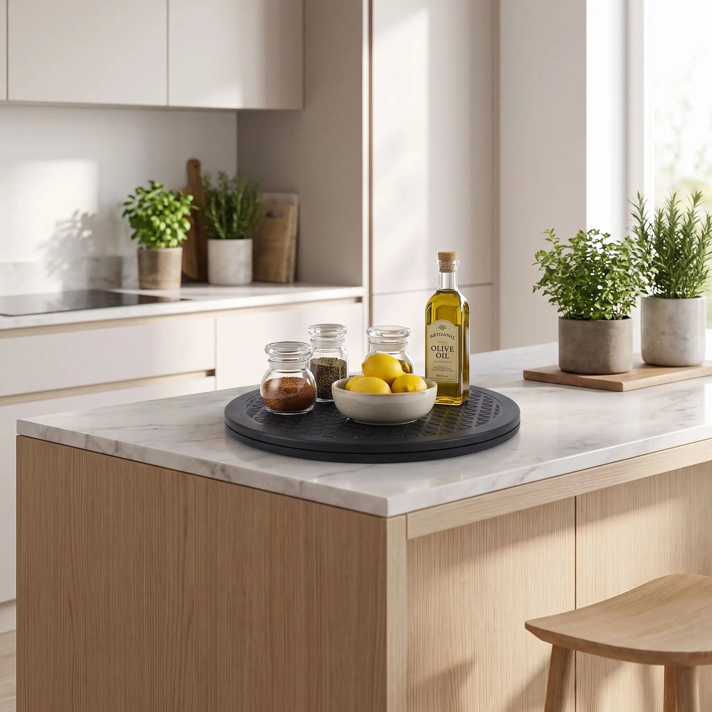 plateau tournant parfait embellir votre espace cuisine