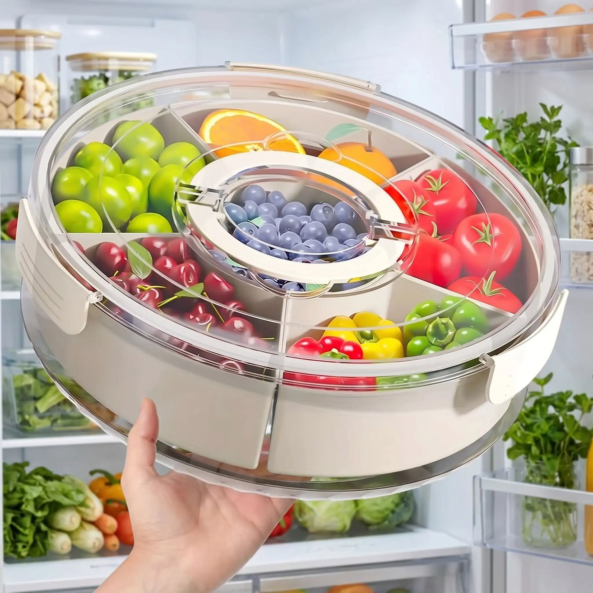 plateau tournant idéal pour conserver vos fruits et légumes