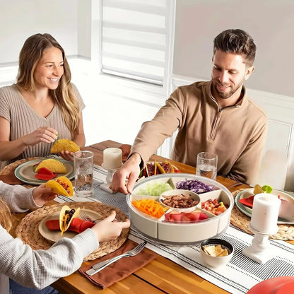 plateau tournant idéal pour un moment de partage du repas