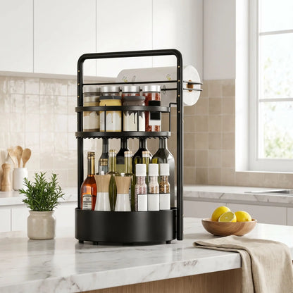 plateau tournant idéal pour le rangement de vos ustensiles de cuisine