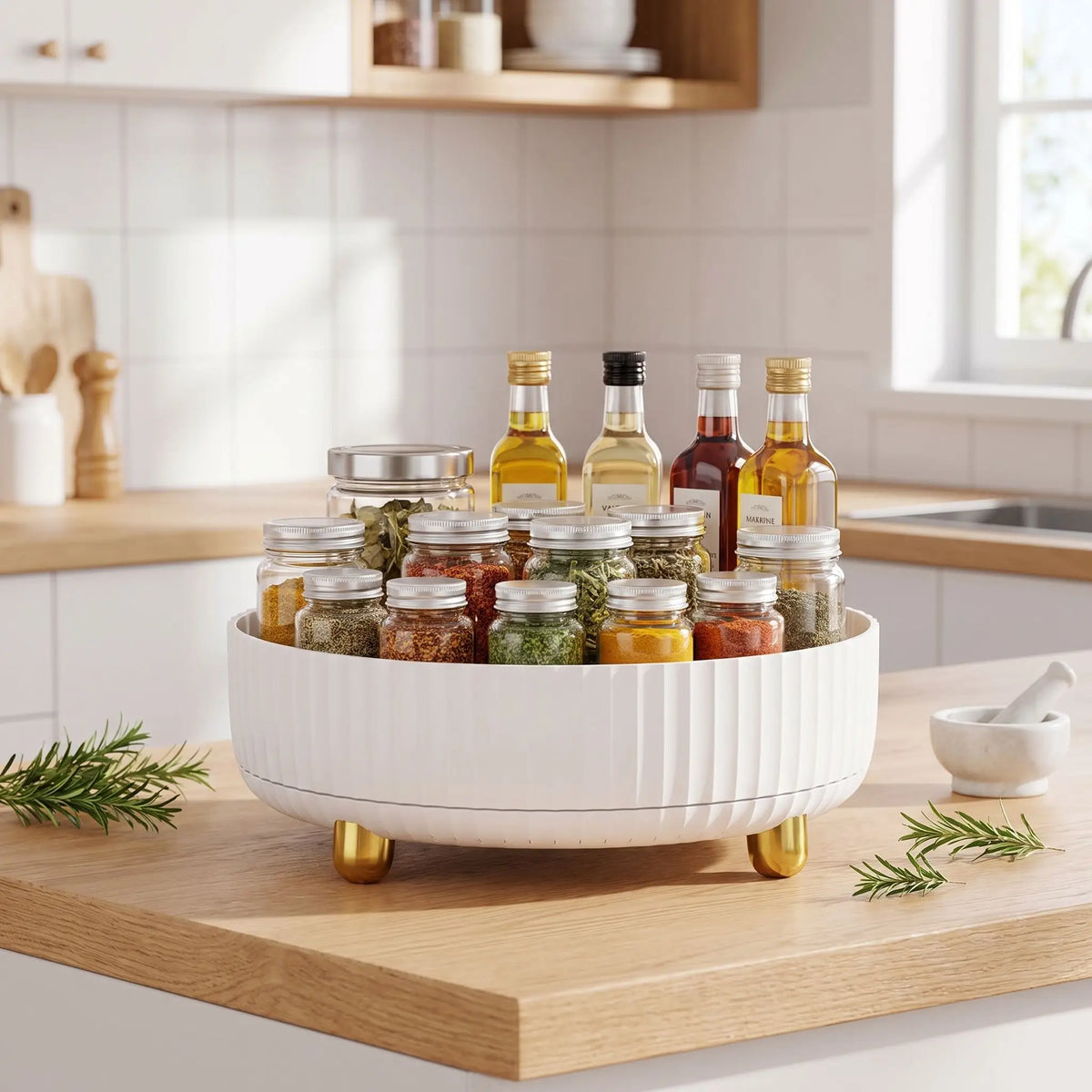 plateau tournant idéale pour le rangement de vos épices