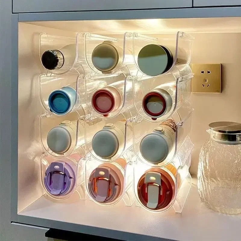 porte bouteille idéal pour ranger vos bouteilles et gourdes de façon harmonieuse