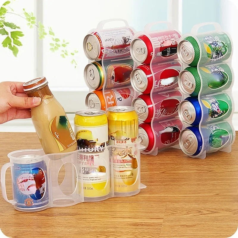 porte bouteille idéal pour organiser le rangement de vos cannettes au réfrigérateur