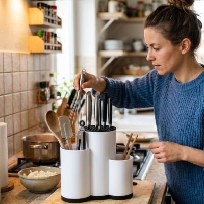 Pot ustensiles Cuisine idéale pour garder vos ustensiles rangés
