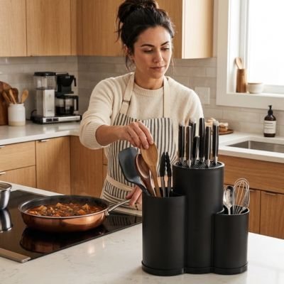 Pot ustensiles Cuisine idéale pour garder vos ustensiles bien rangés