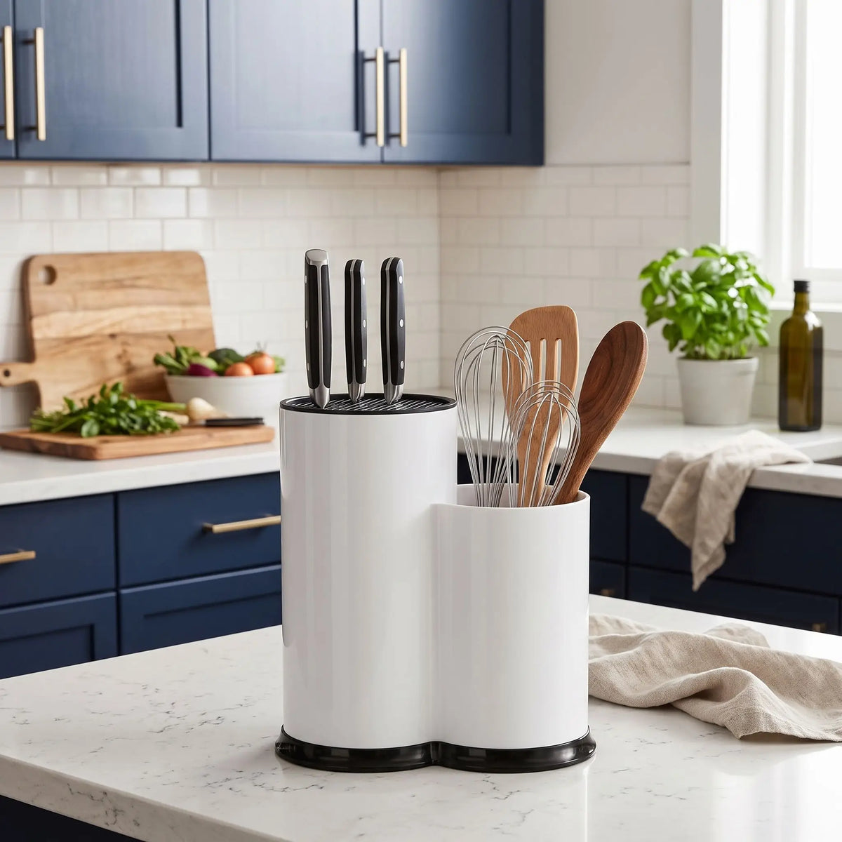 pot a ustensiles parfait pour ranger vos ustensiles de cuisine accessible