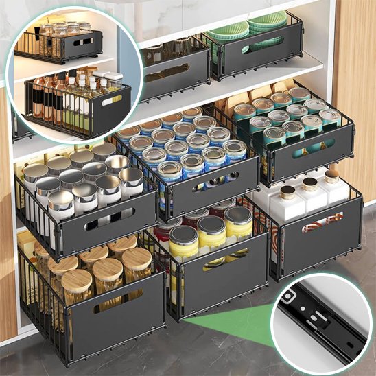 Tiroir coulissant facile a placer pour optimiser le rangement