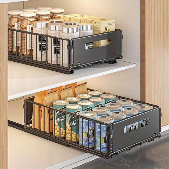 Tiroir coulissant idéal pour optimiser lespace de cuisine