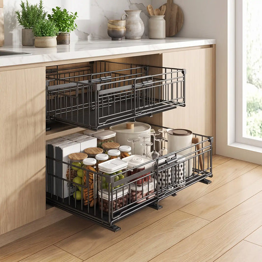 tiroir coulissant idéal pour le rangement de vos ustensiles de cuisine